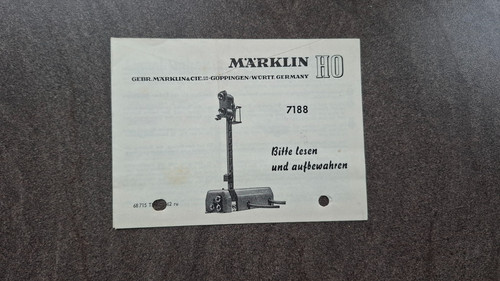 Märklin 7188 anleitung - ,